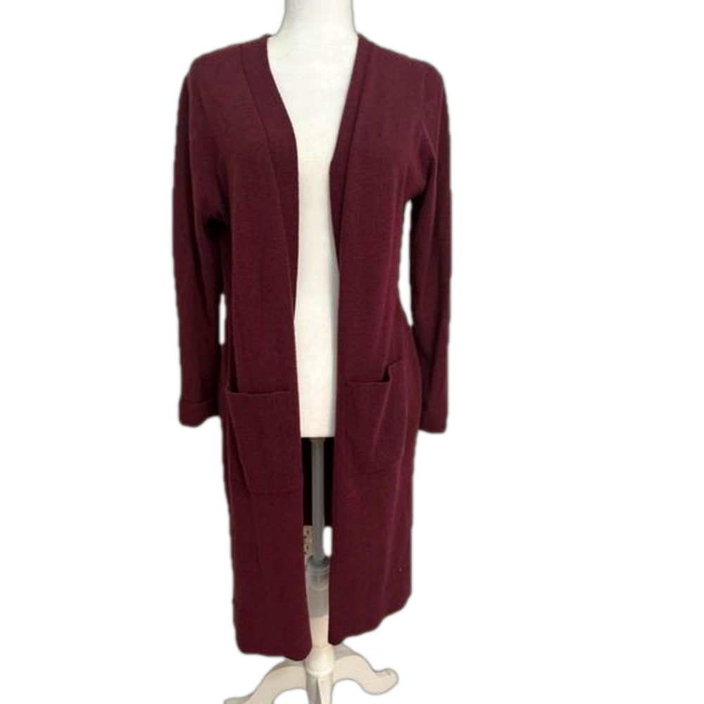 Time and Tru Open Front Duster with Pockets